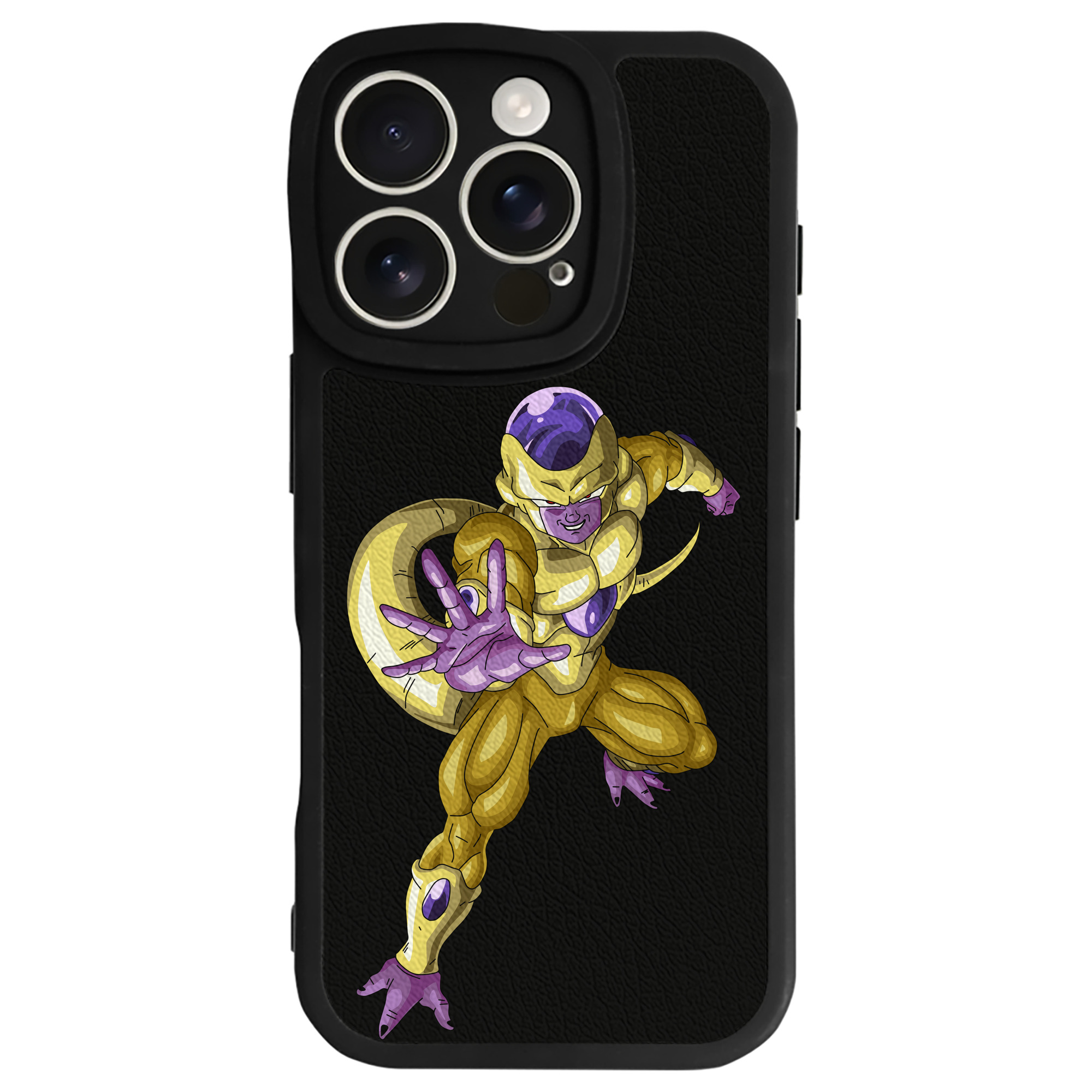 （画像用） ドラゴンボール フリーザ DRAGON BALL Frieza 【iPhone 16シリーズ対応】シリコンスマホケース（レザー調） 材質：シリコン
